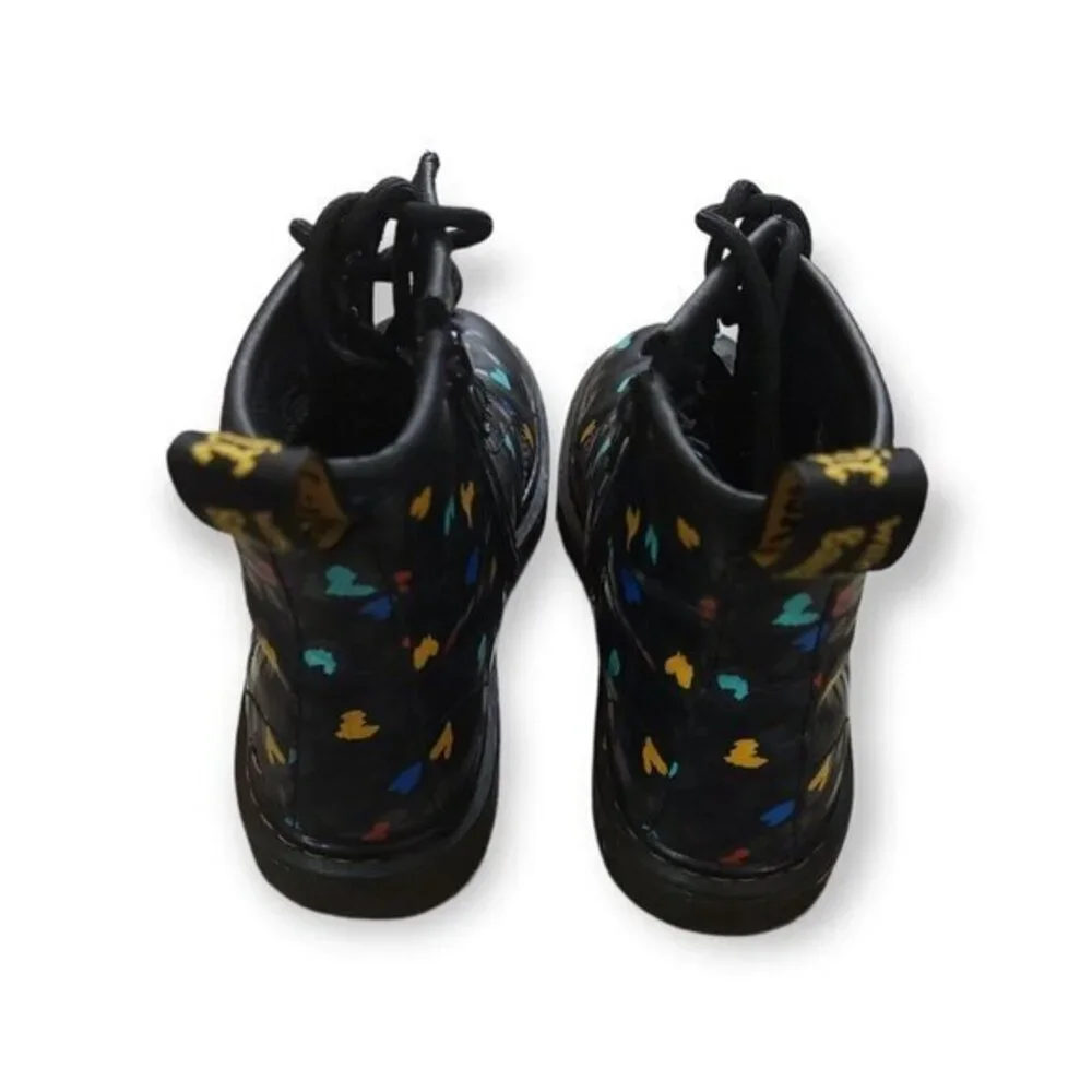 Doc Dr Martens Wild Heart Pascal Side Zip Combat Boots‎ Girls 3 US
